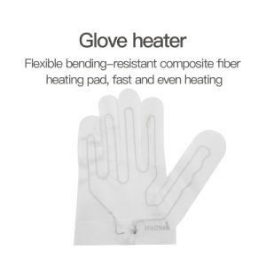 7.4V Kohlenstofffaser elektrische Heizklammer für Handschuhe Polyester und Verbundfasermischung
