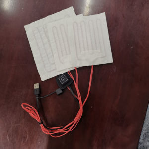 Individuelle Größe 5V Kleidung Jacke Weste Heizklappe mit USB-Stecker und Biegewiderstand